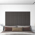 Wall Panels 12 pcs Dark Grey 30x15 cm Fabric 0.54 m²