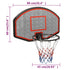 Basketball Backboard Black 90x60x2 cm Polyethene