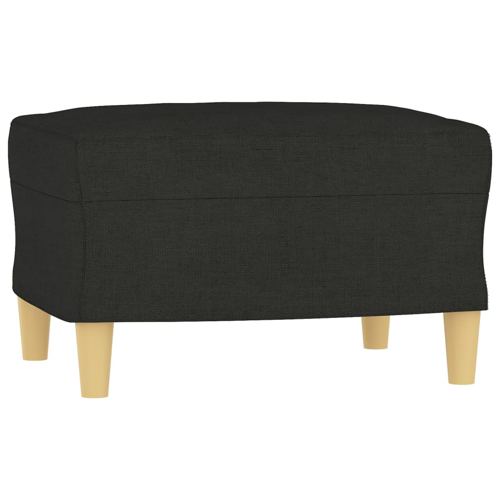 Footstool Black 60x50x41 cm Fabric