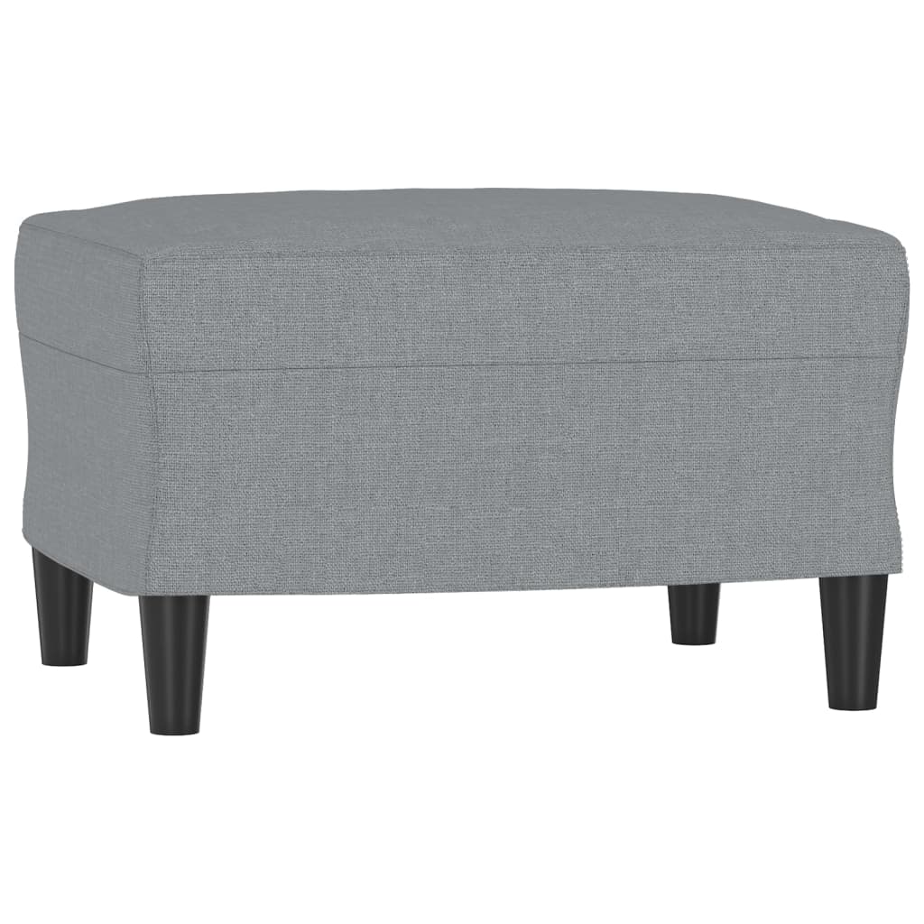 Footstool Light Grey 60x50x41 cm Fabric