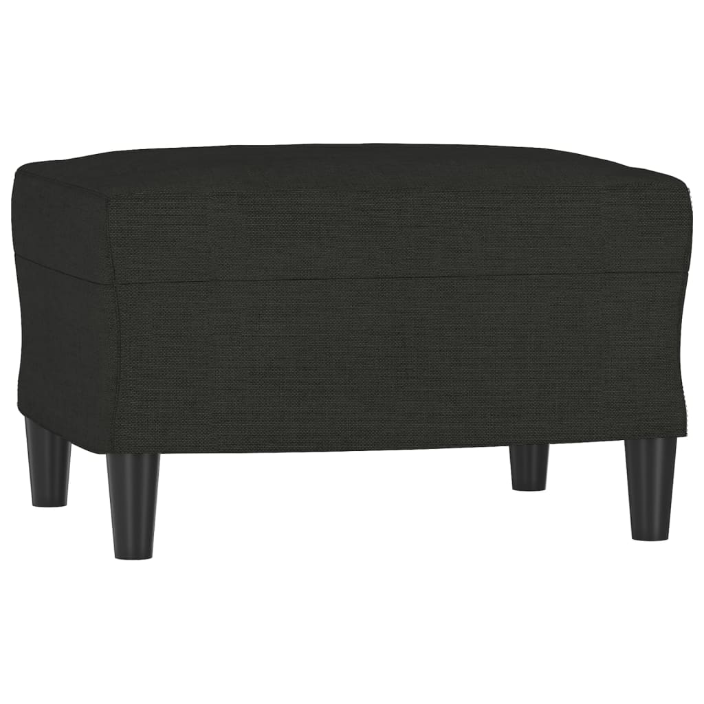 Footstool Black 60x50x41 cm Fabric