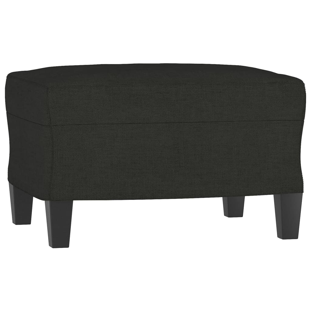 Footstool Black 60x50x41 cm Fabric