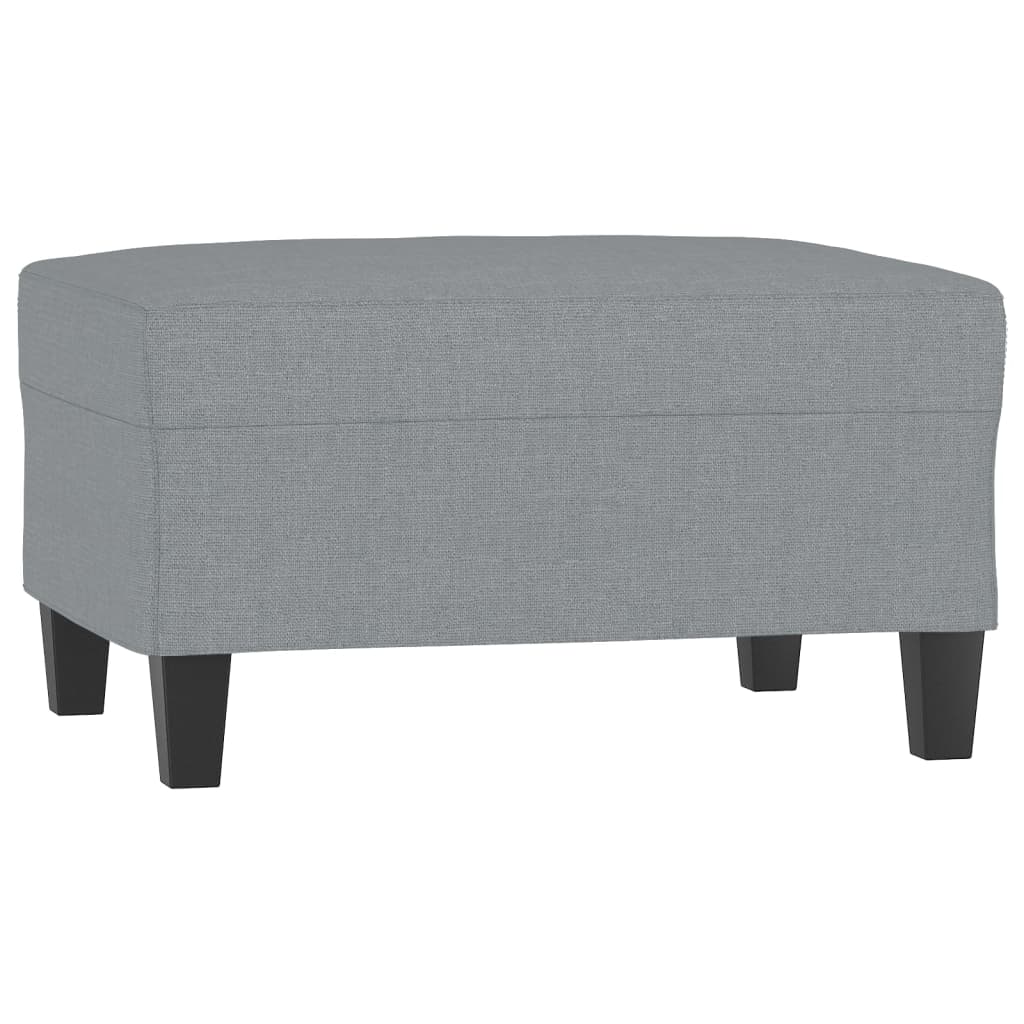 Footstool Light Grey 70x55x41 cm Fabric