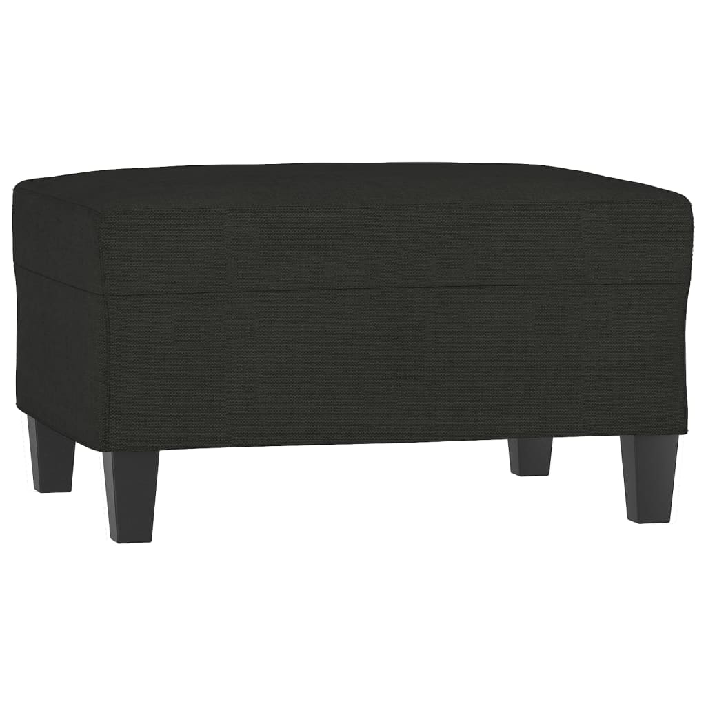 Footstool Black 70x55x41 cm Fabric