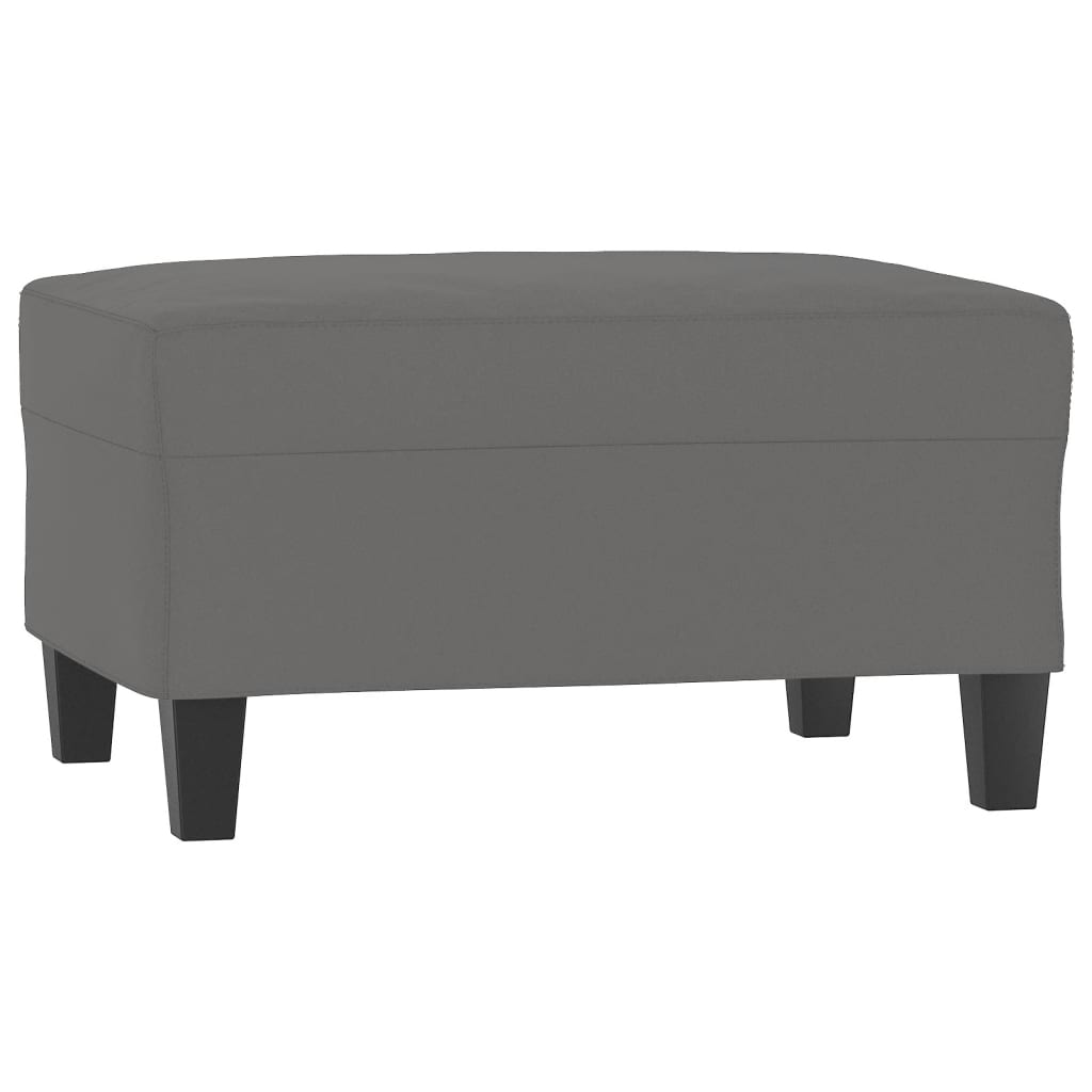 Footstool Dark Grey 70x55x41 cm Microfibre Fabric