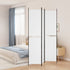 3-Panel Room Divider White 150x220 cm Fabric