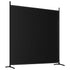 2-Panel Room Divider Black 348x180 cm Fabric