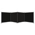 4-Panel Room Divider Black 698x180 cm Fabric