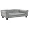 Dog Bed Light Grey 95x55x30 cm Velvet