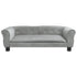 Dog Bed Light Grey 95x55x30 cm Velvet