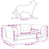 Dog Bed Light Grey 70x45x30 cm Velvet