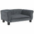 Dog Bed Dark Grey 70x45x30 cm Velvet
