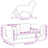 Dog Bed Dark Grey 70x45x30 cm Velvet
