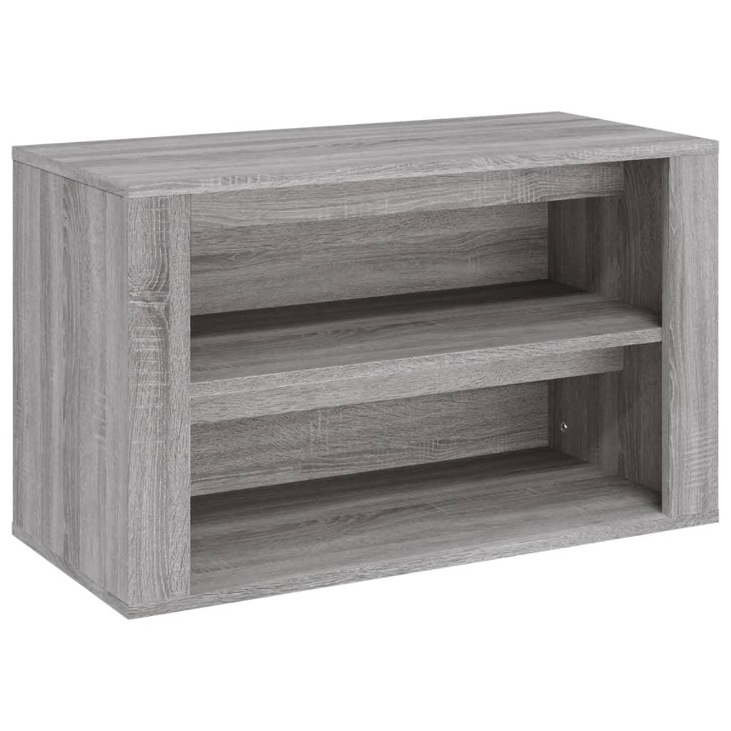 Shoe Rack Grey Sonoma 75x35x45 cm Engineered Wood