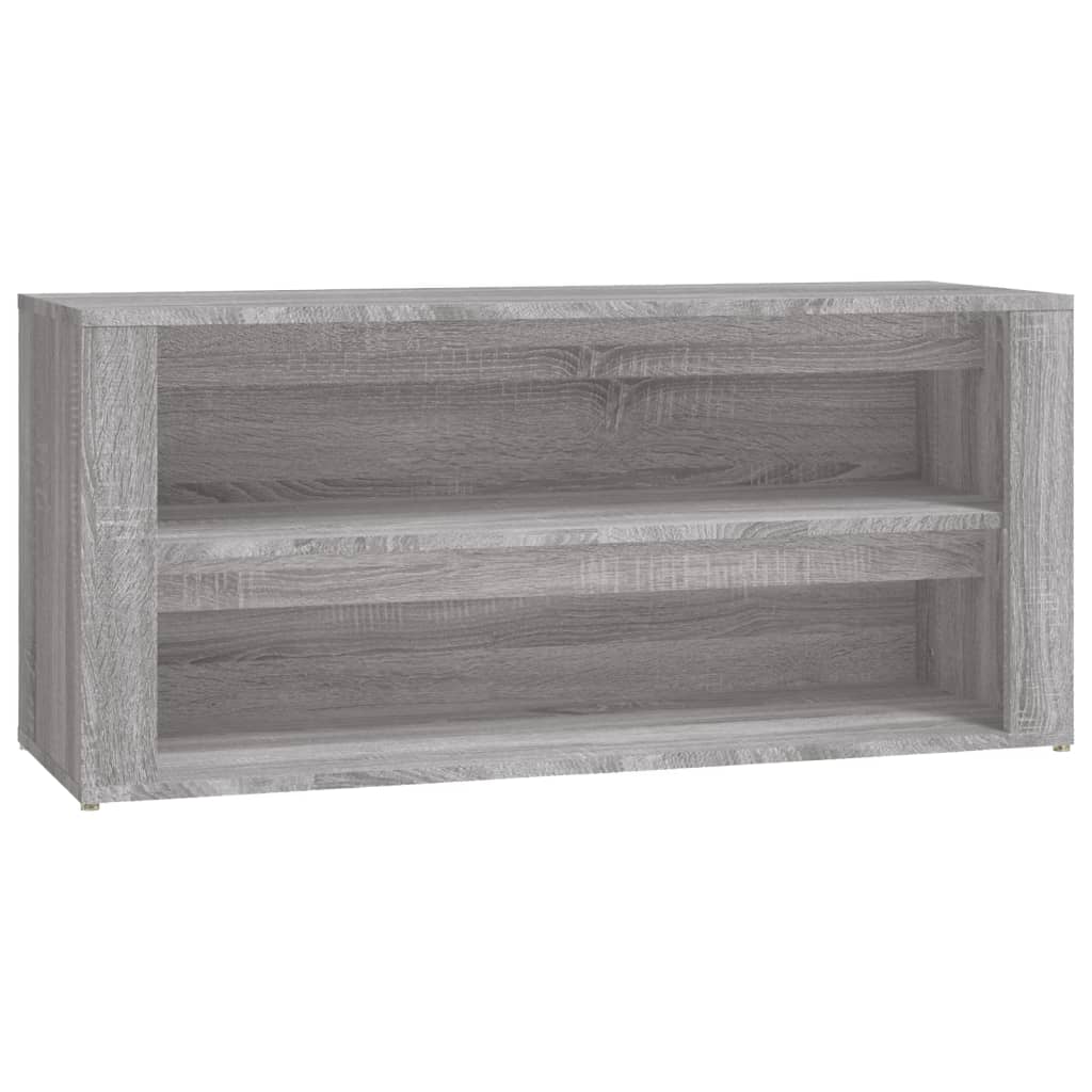 Shoe Rack Grey Sonoma 100x35x45 cm Engineered Wood