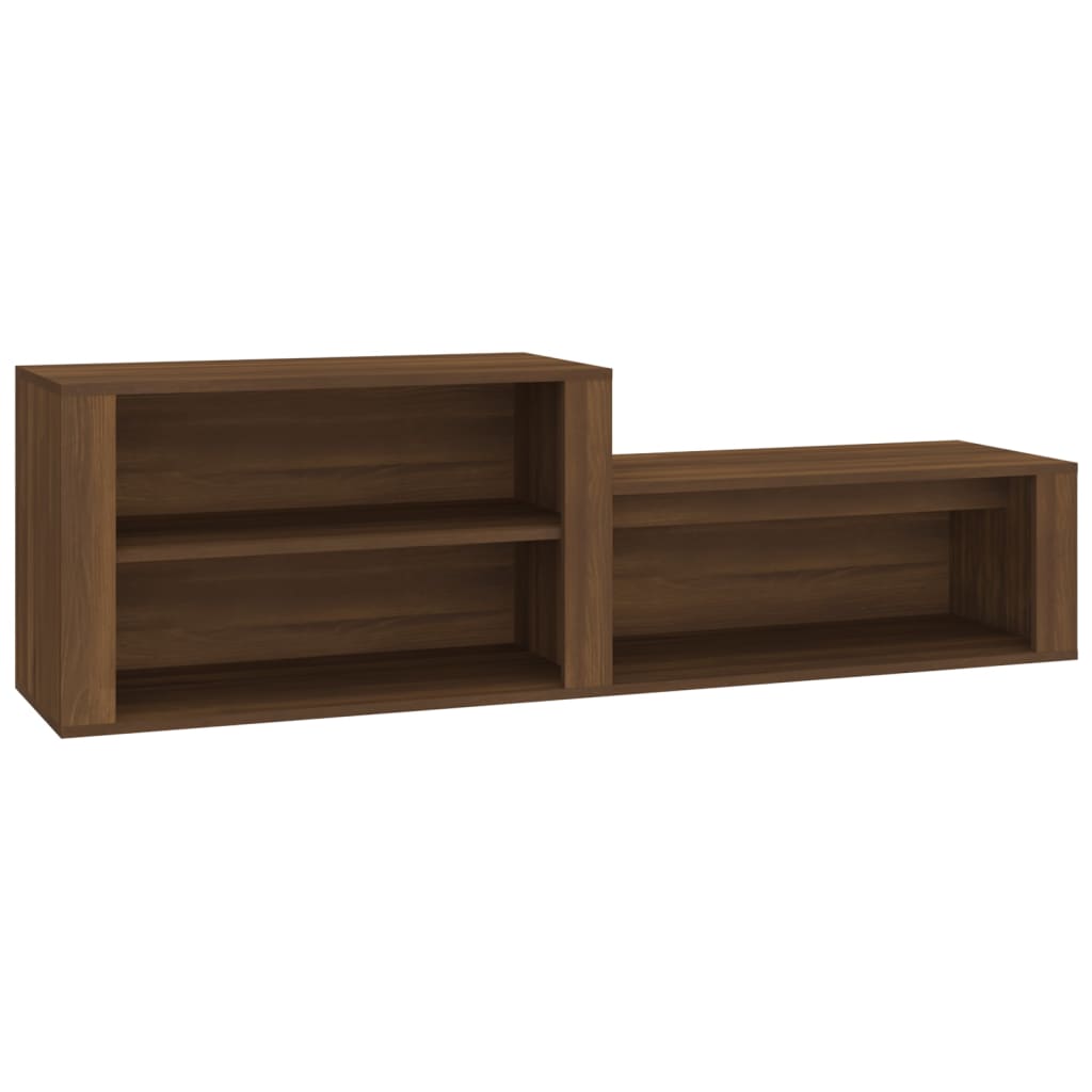 Shoe Cabinet Brown Oak 150x35x45 cm Engineered Wood