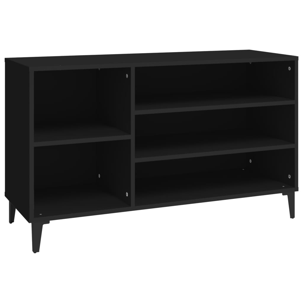 Shoe Cabinet Black 102x36x60 cm Engineered Wood