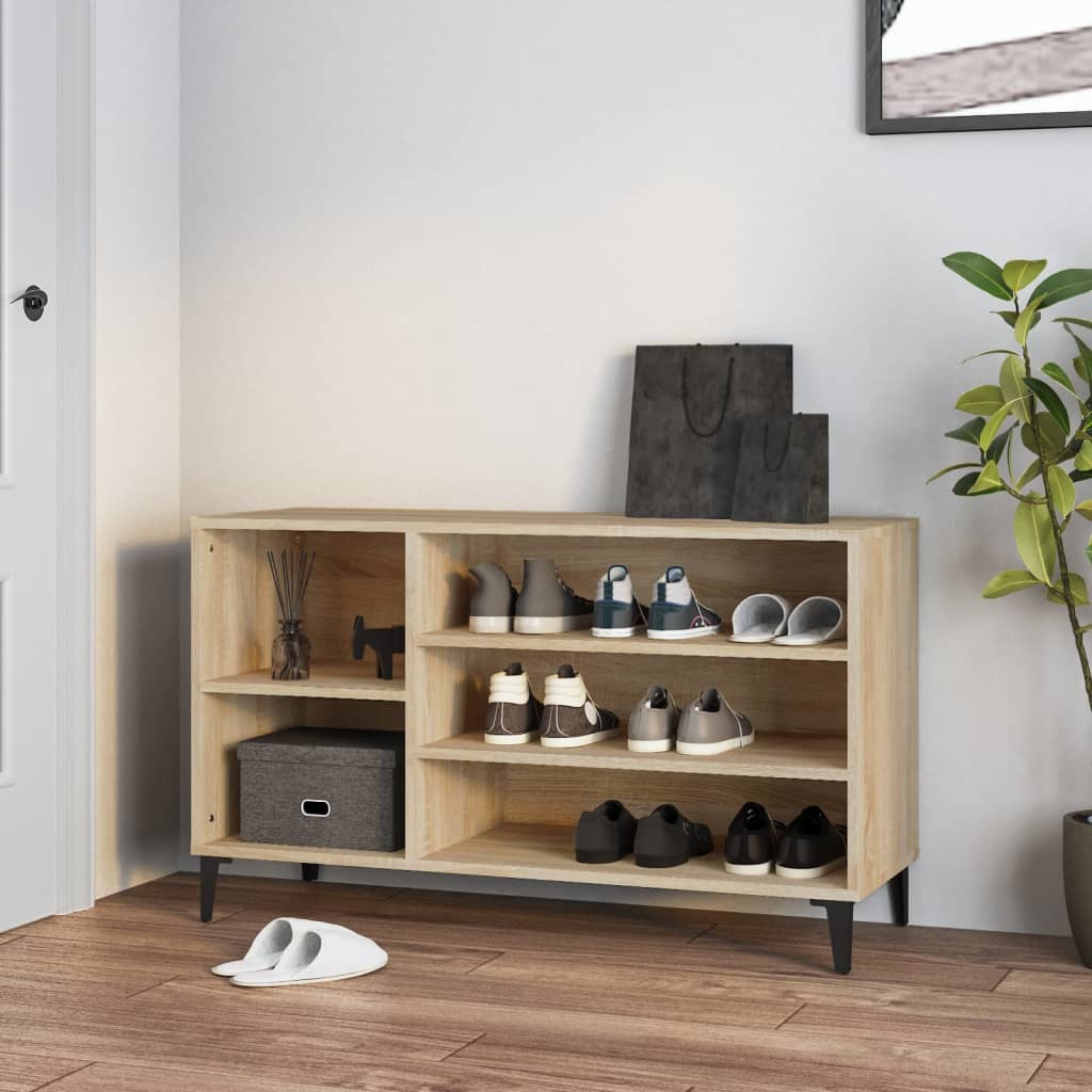 Shoe Cabinet Sonoma Oak 102x36x60 cm Engineered Wood