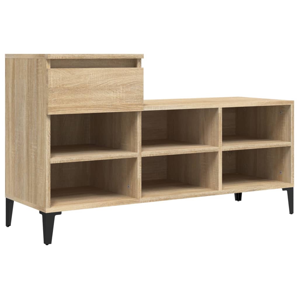 Shoe Cabinet Sonoma Oak 102x36x60 cm Engineered Wood