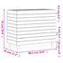 Laundry Basket White 88.5x44x76 cm Solid Wood Pine