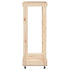 Log Holder with Wheels 76.5x40x108 cm Solid Wood Pine