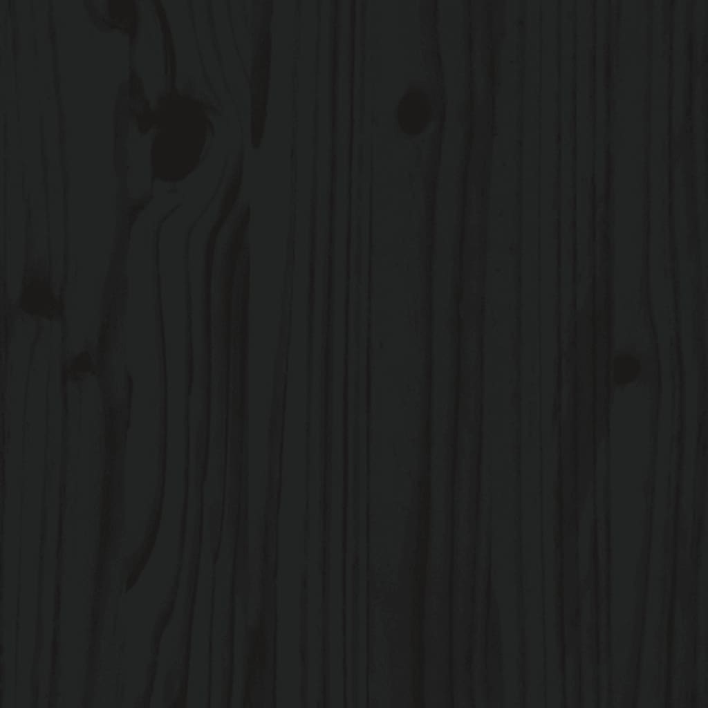 Outdoor Kitchen Doors Black 50x9x82 cm Solid Wood Pine