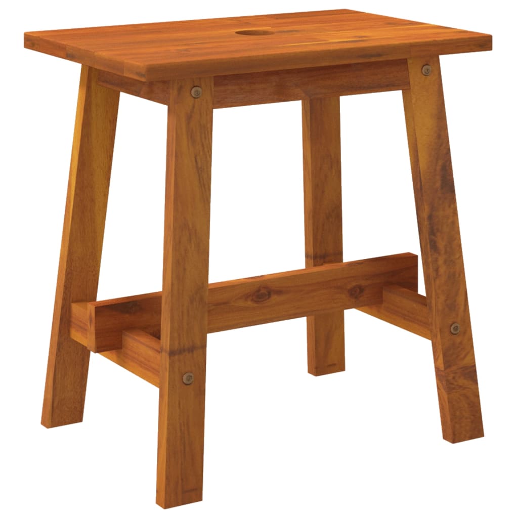 Stool 45x29x45 cm Rectangular Solid Wood Acacia