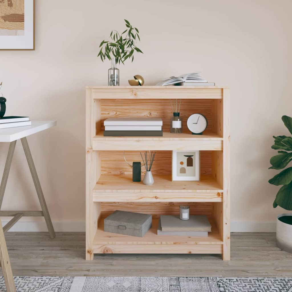 Book Cabinet 80x35x97 cm Solid Wood Pine