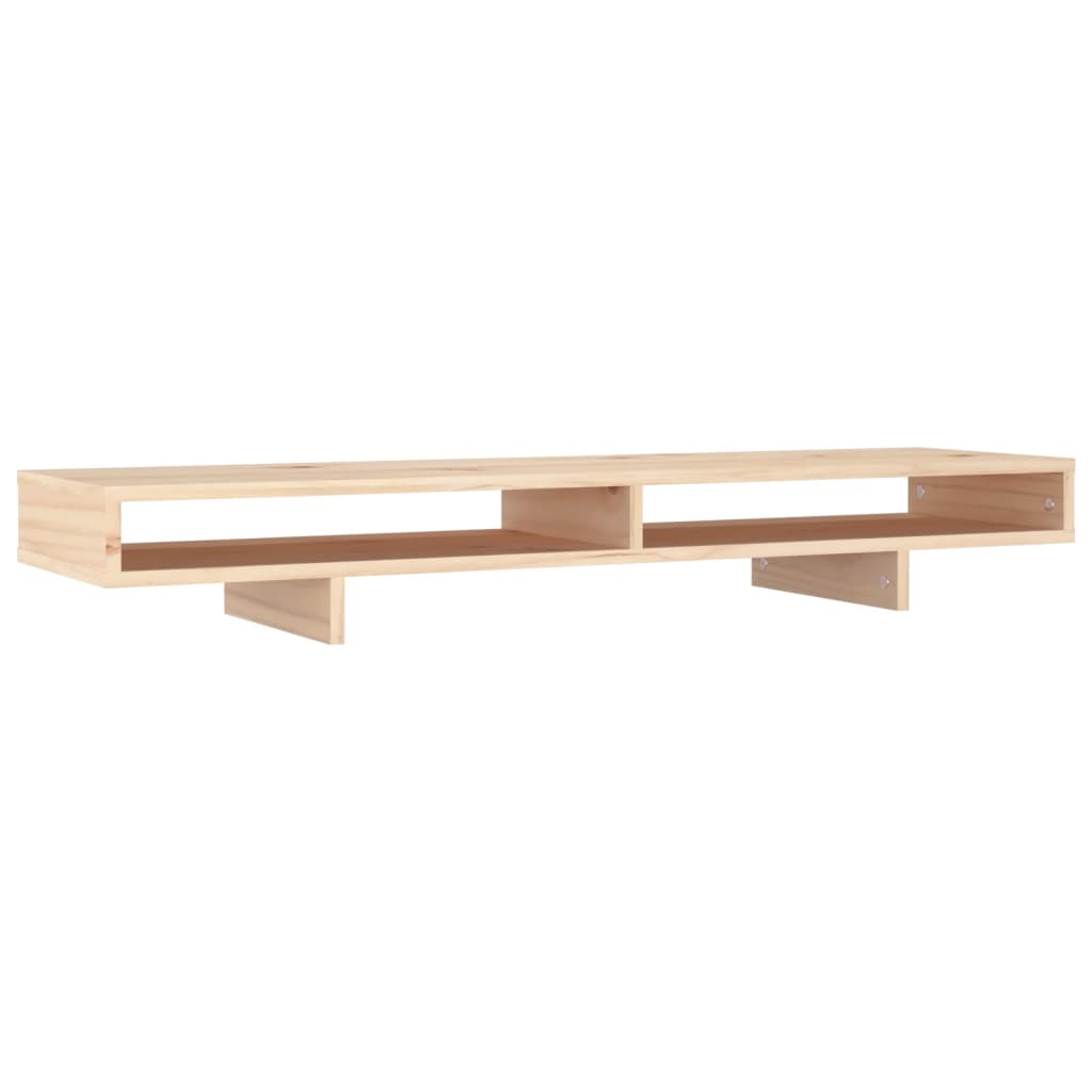 Monitor Stand 100x27x14 cm Solid Wood Pine
