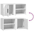 TV Cabinet White 80x31.5x36 cm Engineered Wood