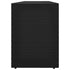 Garden Storage Cabinet Black 198x55.5x80 cm Poly Rattan