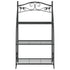Flower Rack Black 56x30x96 cm Steel