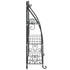 Flower Rack Black 56x30x96 cm Steel
