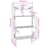 Flower Rack Black 56x30x96 cm Steel