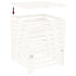 Composter White 82.5x82.5x99.5 cm Solid Wood Pine