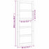 Barn Door White 80x1.8x204.5 cm Solid Wood Pine