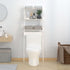 Toilet Rack White 63.5x32x179 cm Solid Wood Pine
