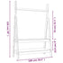 Clothes Rack 100x45.5x150 cm Solid Wood Pine