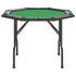 8-Player Folding Poker Table Green 108x108x75 cm