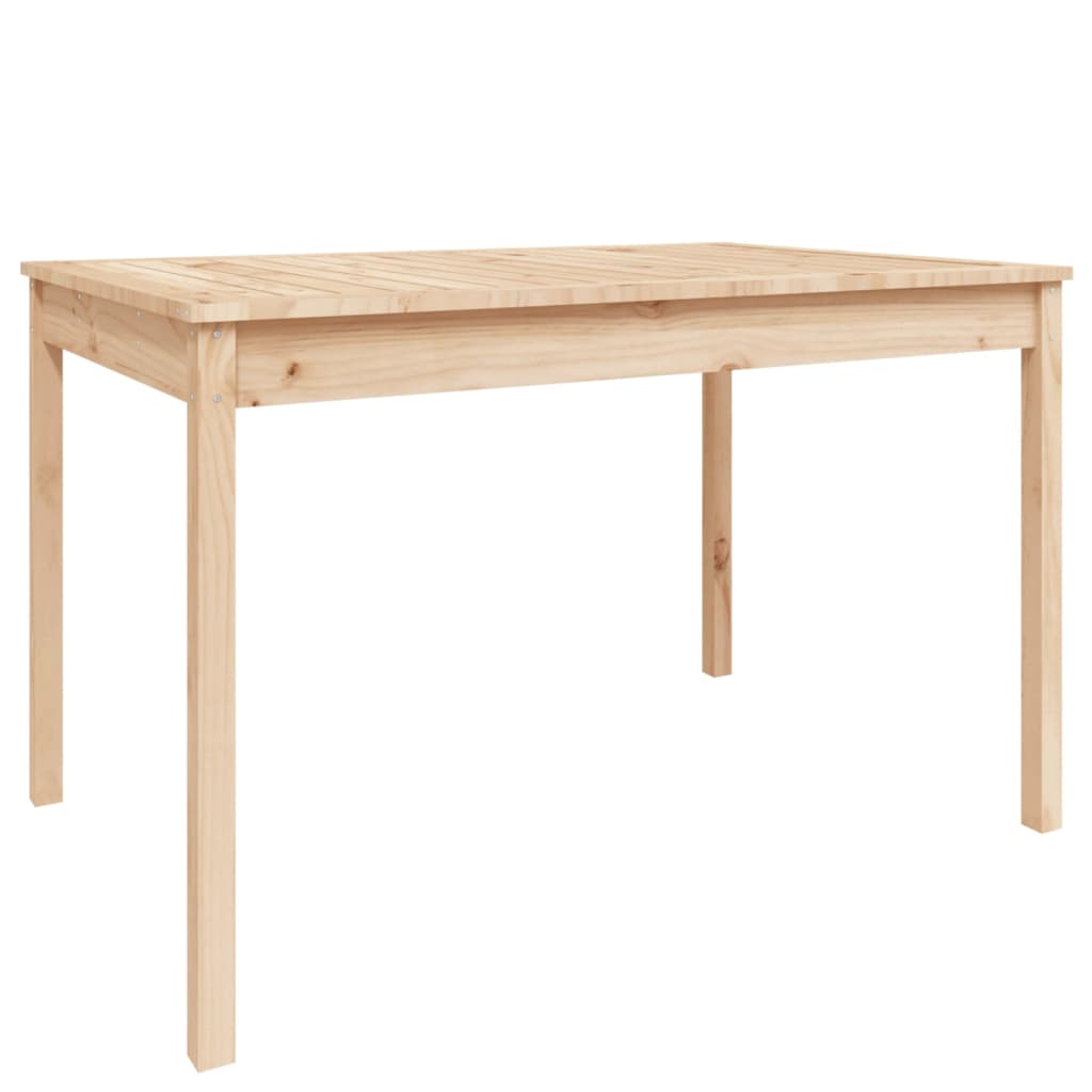 Garden Table 121x82.5x76 cm Solid Wood Pine