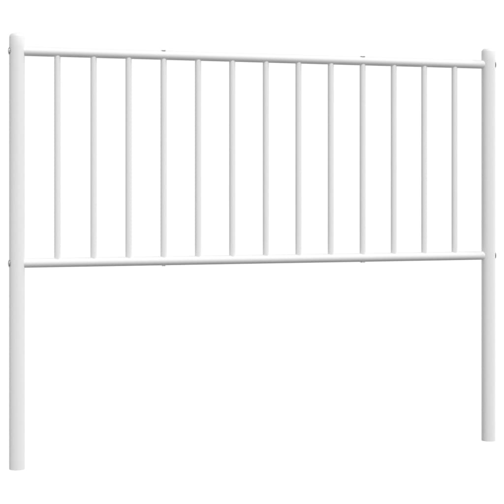 Metal Headboard White 107 cm King Single