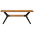 Dining Bench 110x40x46 cm Solid Wood Acacia and Steel