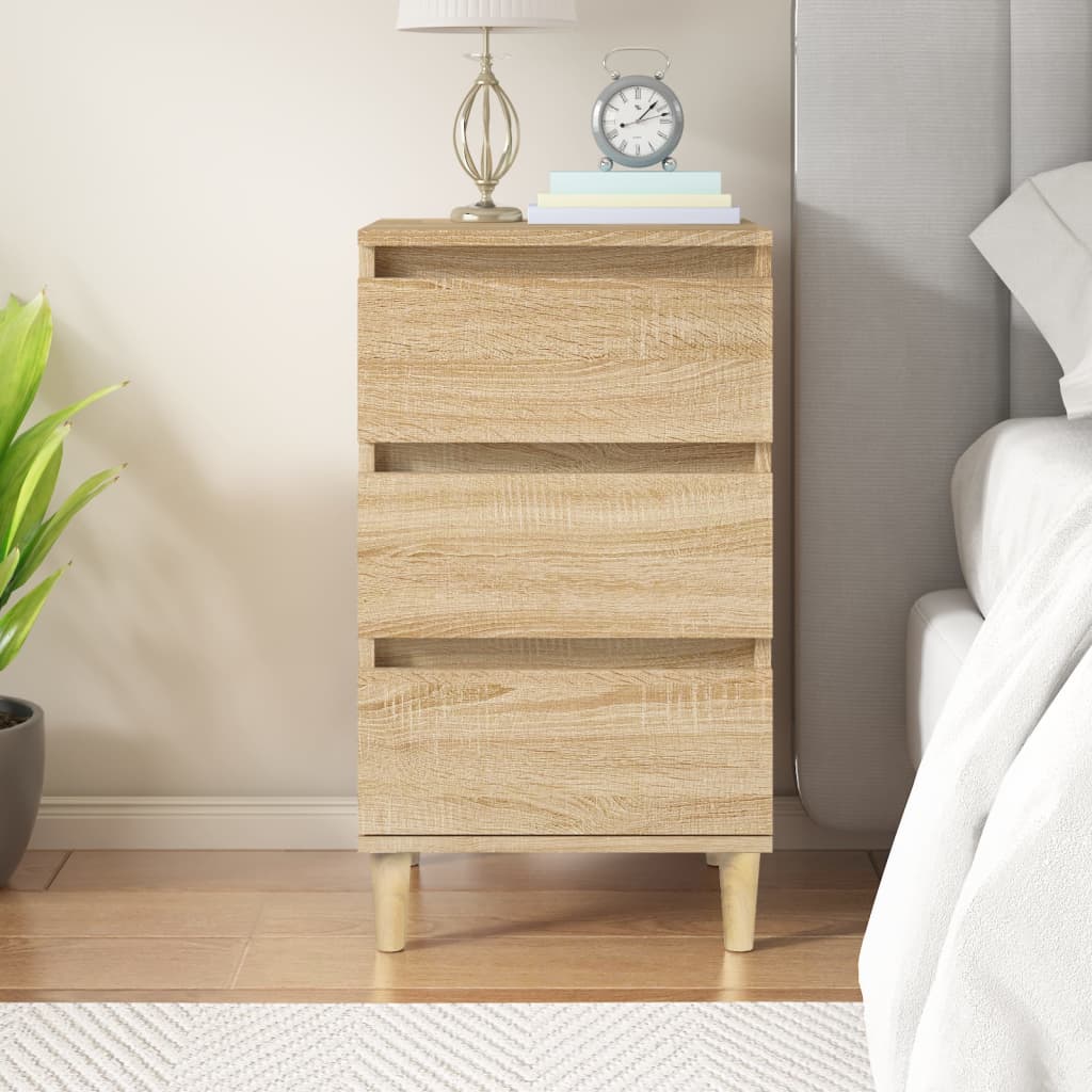 Bedside Cabinet Sonoma Oak 40x35x70 cm Engineered Wood