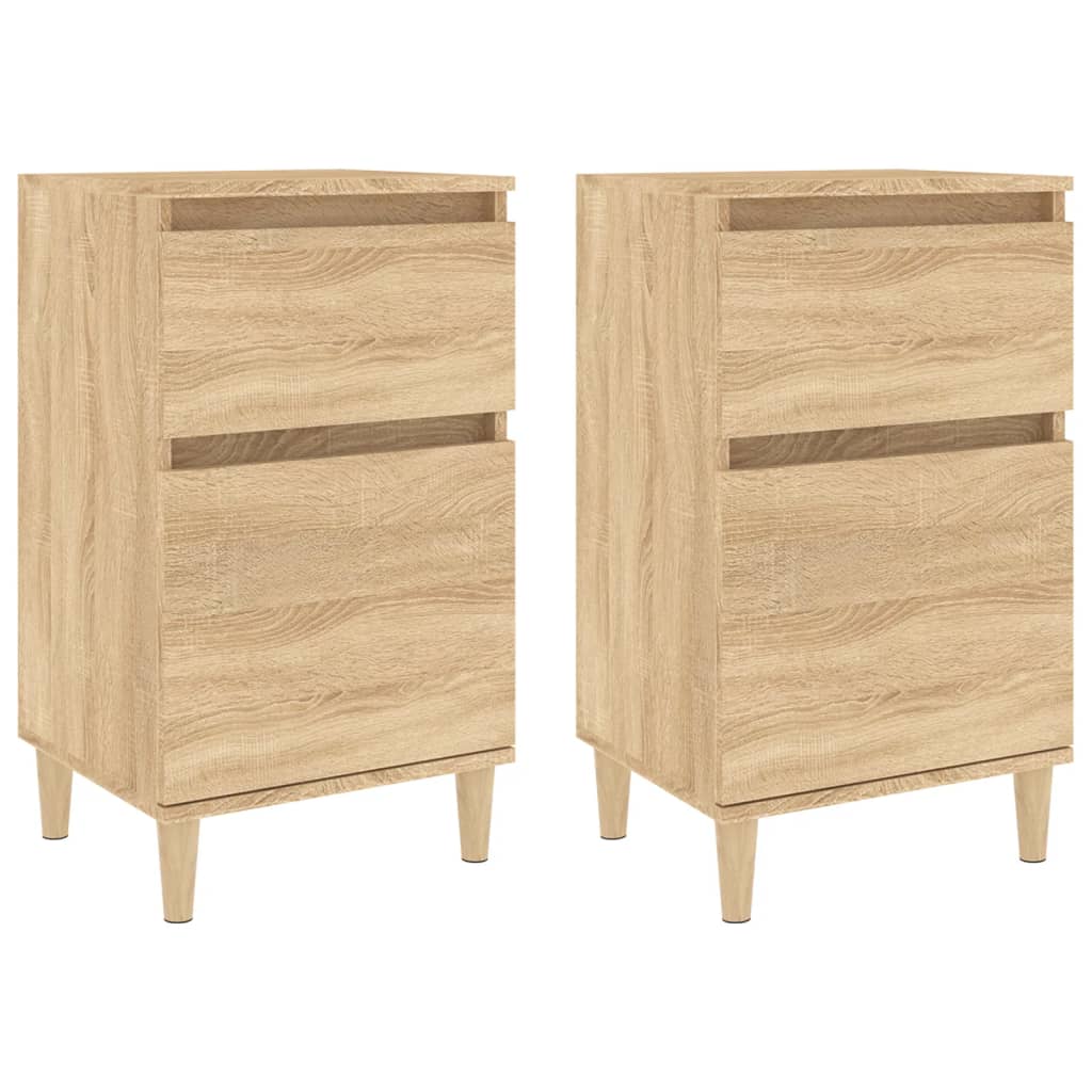 Bedside Cabinets 2 pcs Sonoma Oak 40x35x70 cm