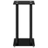 Speaker Stands 2 pcs Black Tempered Glass 4 Pillars Design