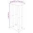 Speaker Stands 2 pcs Black Tempered Glass 4 Pillars Design