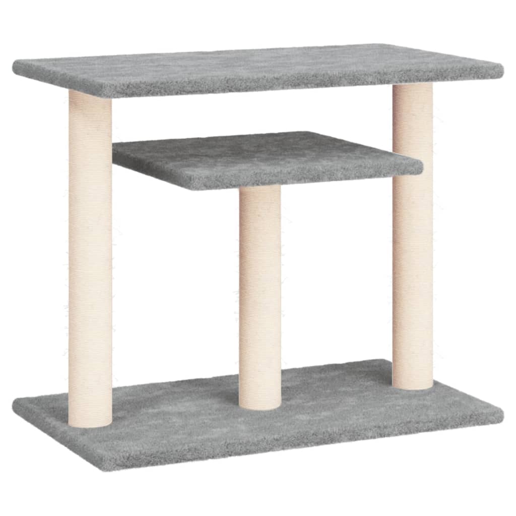 Cat Scratching Posts with Platforms Light Grey 62.5 cm