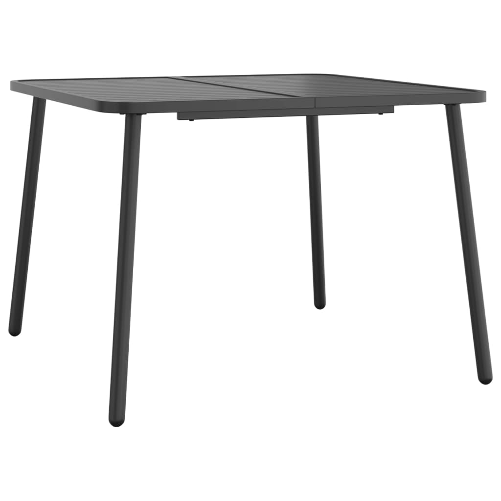 Garden Table Anthracite 100x100x71 cm Steel