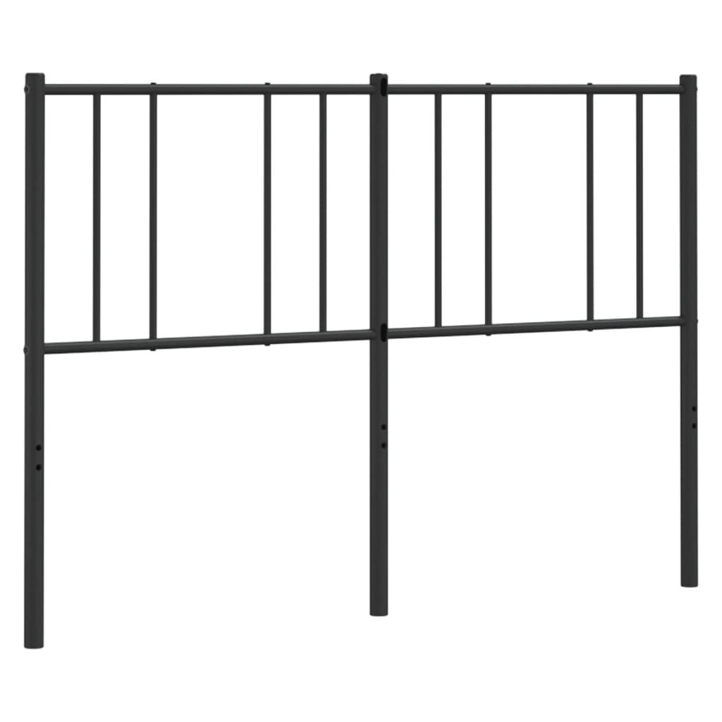 Metal Headboard Black 137 cm Double