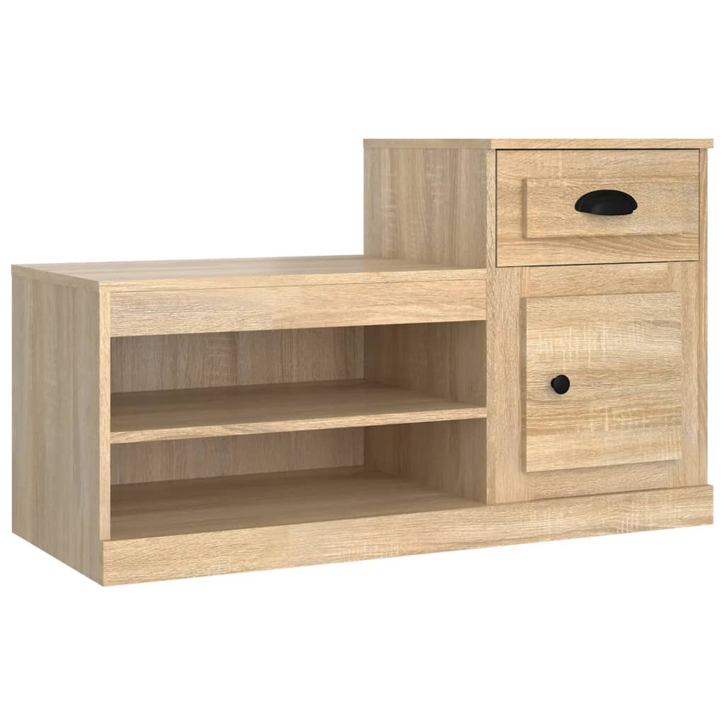 Shoe Cabinet Sonoma Oak 100x42x60 cm Engineered Wood